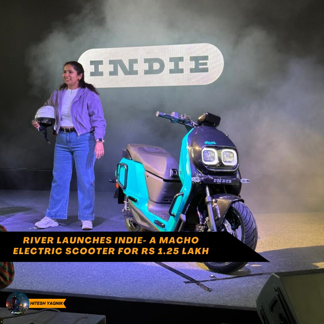 hiteshyagnikk's tweet photo. @worldofriver has launched its first electric offering called ‘Indie’ at Rs 1,24,999.
#WorldOfRiver #ElectricVehicles https://t.co/zSlLS2RabR