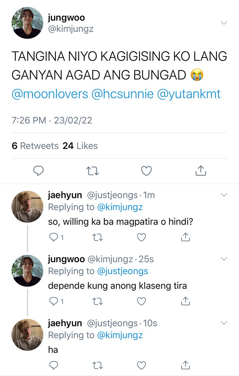 amourenayu's tweet photo. #jaewoo one tweet au ; willing o hindi? https://t.co/itebuRuJD4