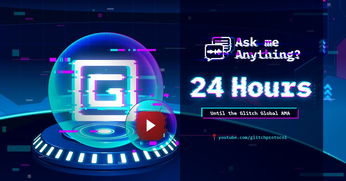 GlitchProtocol's tweet image. 24 hours until the monthly #AMA with Team Glitch ⏳

Set reminders and subscribe: youtube.com/watch?v=XJdkOu…