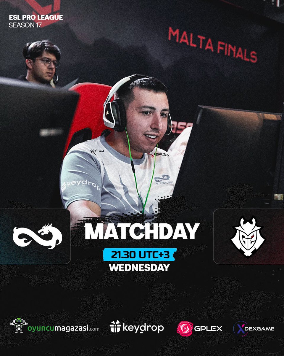 BAŞLIYORUZ.

ESL Pro League Season 17’de ilk maçımıza <a href="/G2esports/">G2 Esports</a> karşısında çıkıyoruz, chat’e hükmetmeye hazır mısınız?

📺 twitch.tv/esl_csgo_tr 🗺️ Bo3

⚔️ #battleforEF #forEF