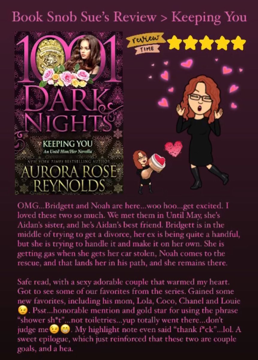 booksnobsue's tweet photo. 5 sexy adorable couple that warmed my heart stars for #KeepingYou by @auroraroseR 

Amazon Universal ebook &amp; Paperback #ad 
https://t.co/jFCxXoiSwm
Review
https://t.co/81TN5F6ztQ

#BookCrackSeries  #UntilSeries #UntilHimHerSeries  #AuroraRoseReynolds  #1001darknights #HEA https://t.co/tpb67tmfJQ