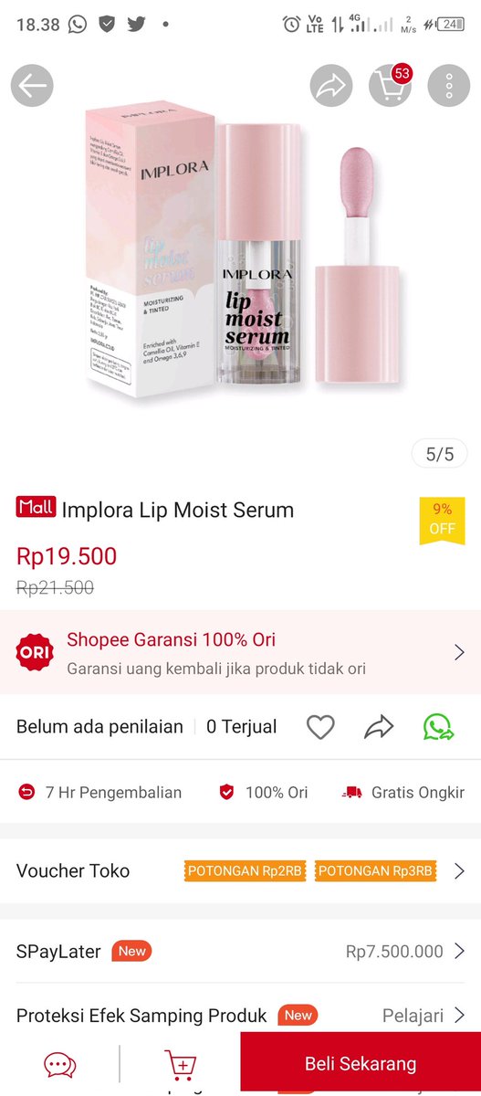 meekaawl's tweet photo. Hai moots aku mau racunin kalian ini nih. Ada varian produk baru lagi nih dari IMPLORA dijamin kalian pasti suka LIP DUO ini. Karena kandungan dari LIP DUO ini bisa banget lembabin bibir, cerahan trus sehat. Dijamin ngga nyesel kalau beli, pake paket combo lip serum + lip essence https://t.co/HxQEsUClBD