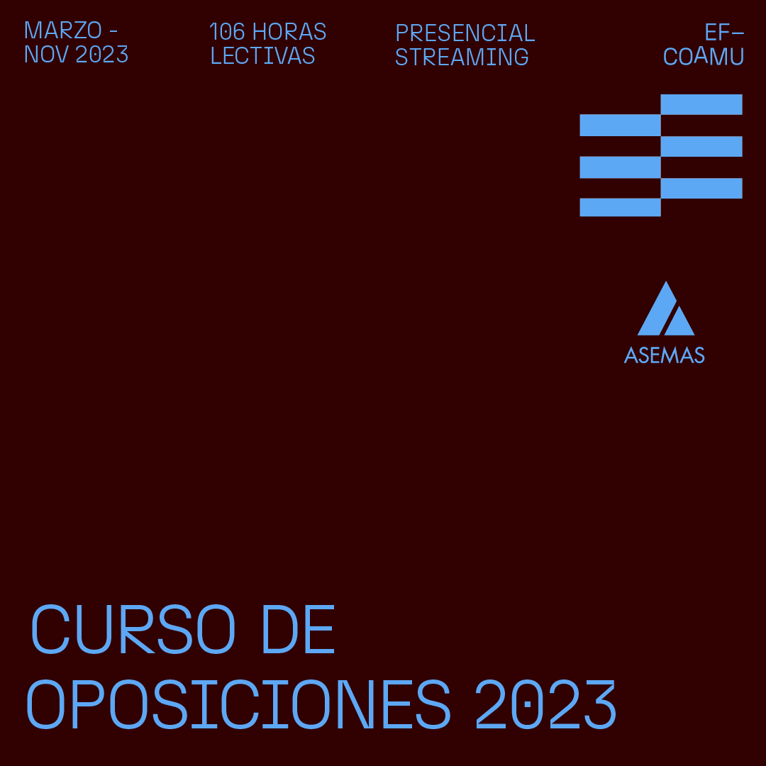 _COAMU's tweet photo. CURSO COAMU DE PREPARACIÓN DE OPOSICIONES PARA ARQUITECTOS
MAR-NOV 2023, 6 bloques de contenido, 106 horas lectivas. Curso teórico y práctico.
Presencial y Online
+info e inscripciones
https://t.co/GwJH7PDiMD
Colabora @asemas_es
#arquitectura #formación #cursos2023 #coamu https://t.co/xsrPzPr4Ur