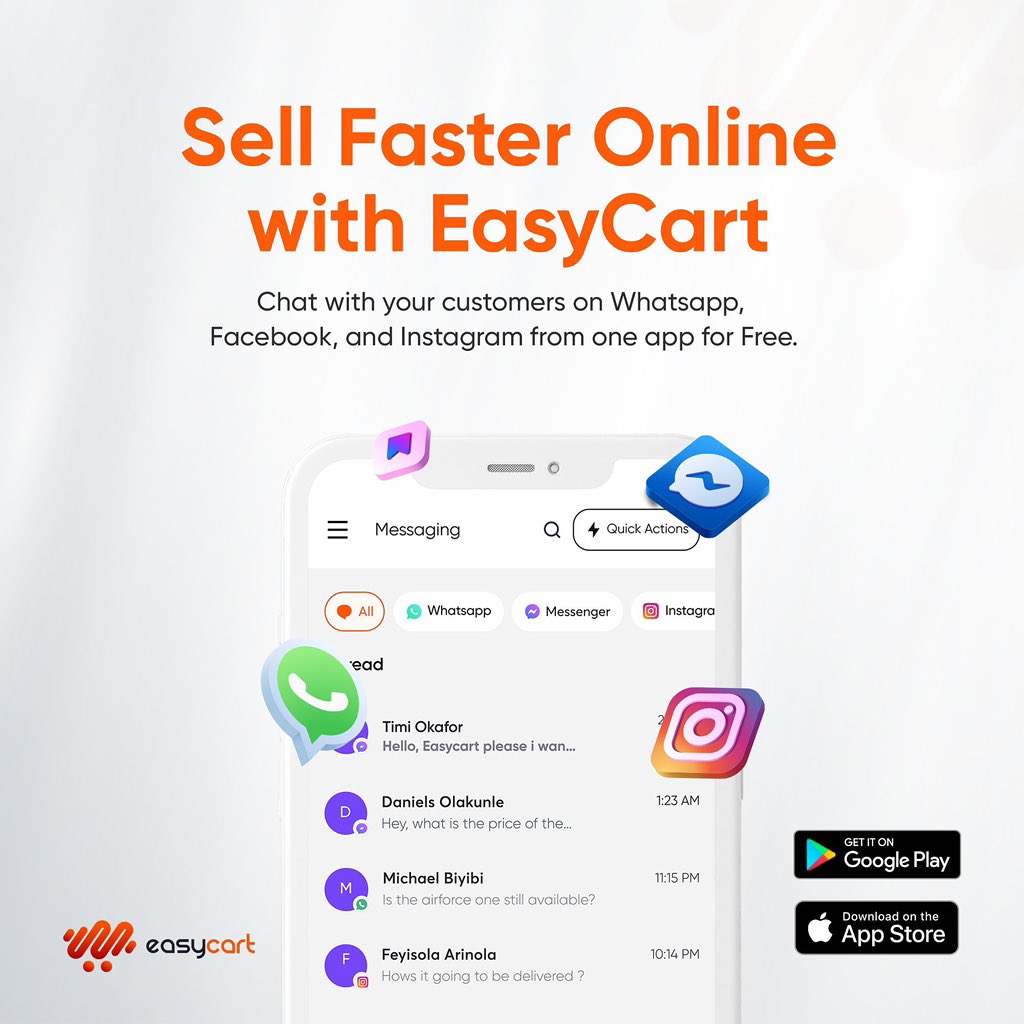 theeasycartapp's tweet photo. The All in one App for ease🚀

Join the ease train.

Download EasyCart App.
AppStore: https://t.co/VZhDhoqblv

Google play store: https://t.co/1RsJkR2mP0

#EasyCartApp #EasyWithEasyCart #EasyCart #SellFaster #SellEasily #SellFasterWithChat #socialcommerce #productcatalog https://t.co/nW6JDvaRo6