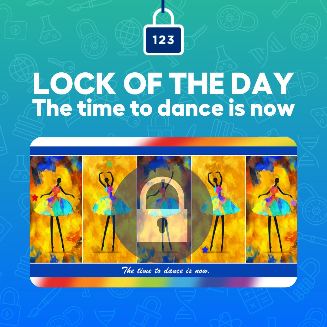 breakoutEDU's tweet image. Start your day dancing with today&apos;s Lock of the Day! Will your students break out in time?

#BreakoutEDU #EdTech #EdTechLearning #school #students #teachers