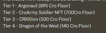 Another successful raffle for our Panther Holders!🎉

Prizes from projects all across #Cronos 
like
<a href="/CroArmy_eth/">CroArmy | NFT Collection | $ARMY Token</a> 
<a href="/crodexapp/">Crodex | AMM / DeFi / NFT Ecosystem on Cronos</a> 
<a href="/DragonsoftheW/">Dragons of the West</a> 
@ArgoProtocol 
Giving back is what we do!