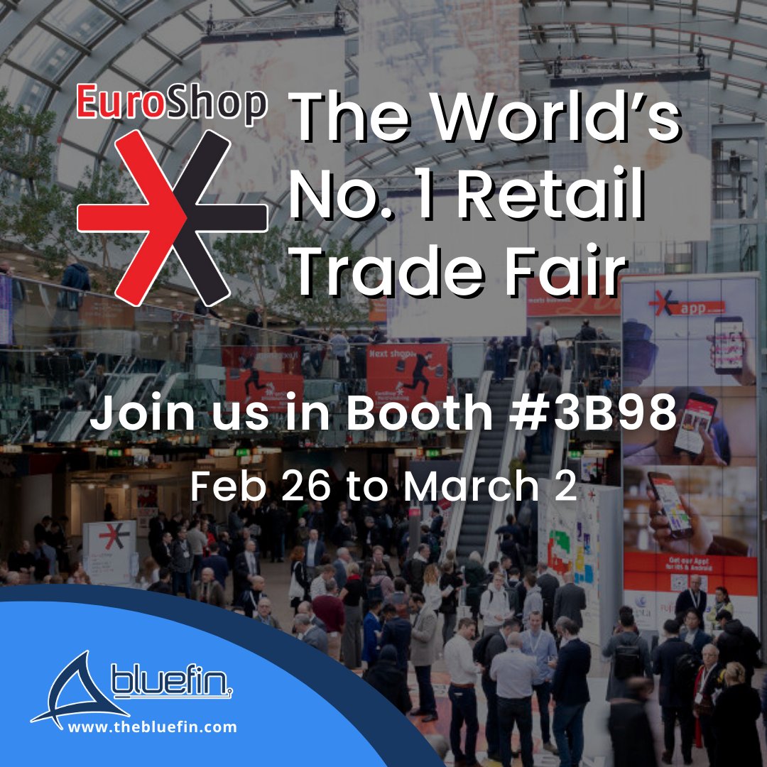 BluefinLcd's tweet photo. The halls at #EuroShop2023 will be filled with the latest trends and innovations in #retail. Join us in Booth #3B98. See you there! https://t.co/CH3vN2wrYk
#EuroShop2023 #RetailDigitalSignage #DigitalSignage #RetailDisplays #retailshelves #endcaps #digitalpricetags https://t.co/uVLQtnmCvt