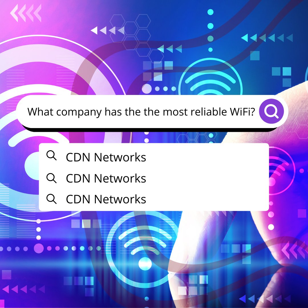 That's right!

With over twenty year's experience, we offer robust and reliable WiFi, networking and security infrastructure to businesses, schools, hospitals and third sector organisations throughout the UK.

To find out more about CDN Networks visit cdnnetworks.com