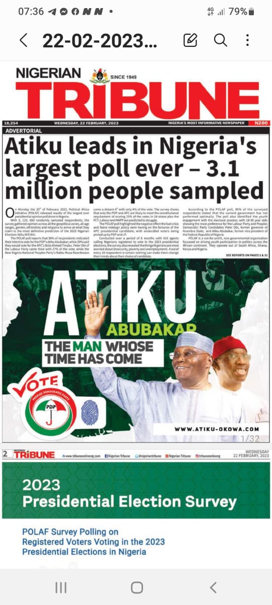 PDP_NEWMEDIA's tweet image. #FinalPush2023
It’s only 3 Days left to #RecoverNigeria with PDP. As you prepare to vote on Sat Feb 25, there is only one Candidate with the right experience, mental strength, &amp;amp; the political will to deliver on all his promises, and that person is @Atiku. Vote wisely, #VotePDP