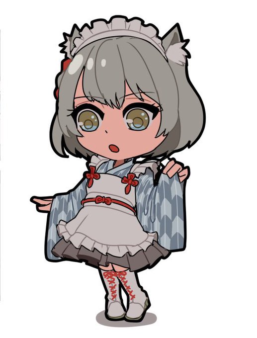 猫の日なので和風メイドなミオの絵をあげときます。 