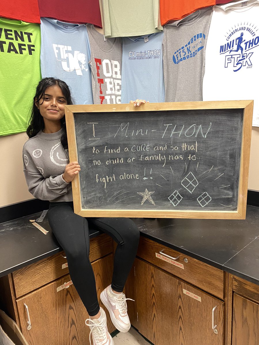 Happy #whyiminithonwednesday with our Finance Chair! Varnika Udhayakumar shares why she Mini-THONs! 💙🎗🔷