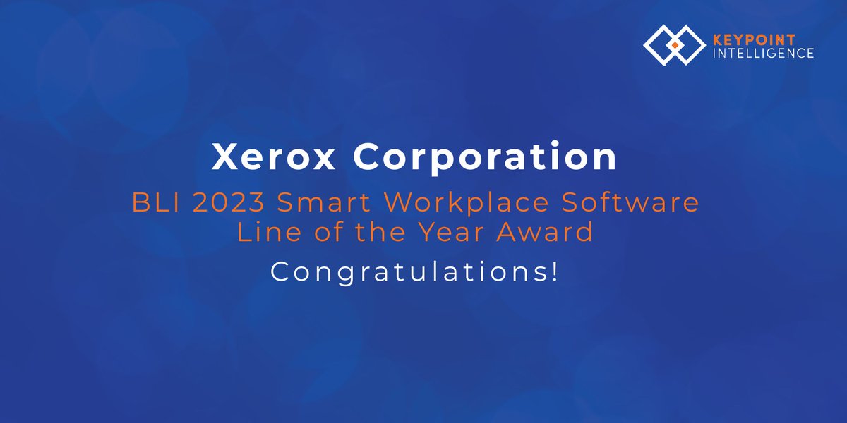 edgeop1's tweet image. Xerox Wins Buyers Lab 2023 Smart Workplace Software Line of the Year  oal.lu/VIKLq

#XeroxApps #DigitalTransformation #getworkdone #EDGEtheOfficeCompany