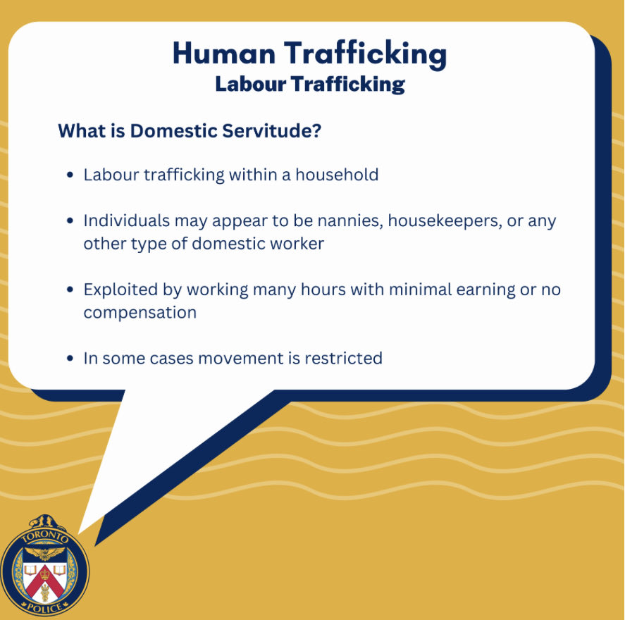Today is Human Trafficking Day. Human Trafficking takes many different forms. #crimepreventionTPS #humantraffickingawareness ⁦<a href="/PreventCrimeTPS/">TPScrimeprevention</a>⁩ ⁦<a href="/TPS_MCIT/">MCIT</a>⁩
