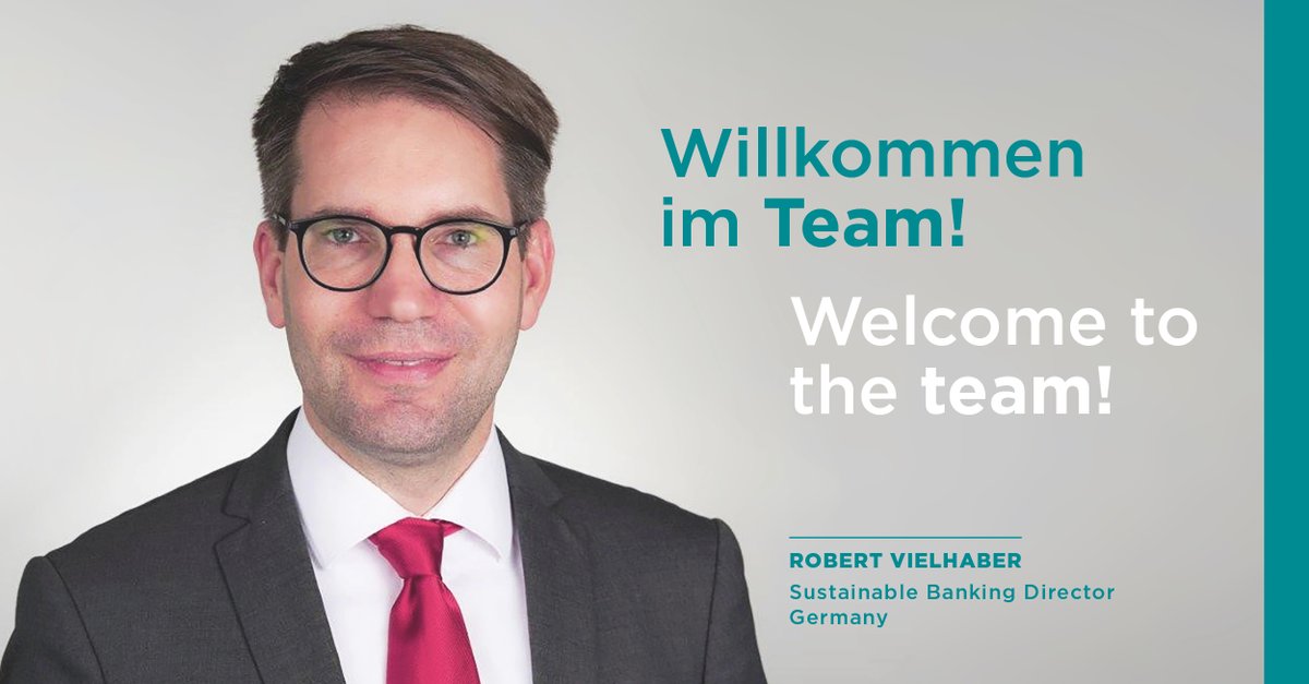 🆕 in the crew!

<a href="/CA_CIB/">Crédit Agricole CIB</a> erweitert das internationale Sustainable Banking Team und verstärkt sich mit Robert Vielhaber (<a href="/rvielhaber/">Robert Vielhaber</a>) als Sustainable Banking Director Germany. 

Herzlich Willkommen und viel Erfolg bei dieser spannenden Aufgabe, lieber Robert! 🚀

#WirSindCA