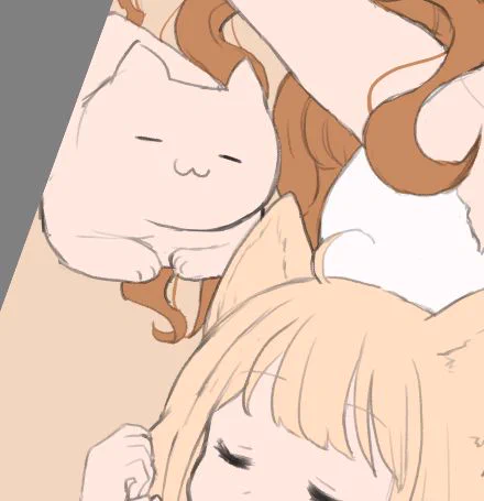にゃあんきら～かいてる今日おわるかなぁ 