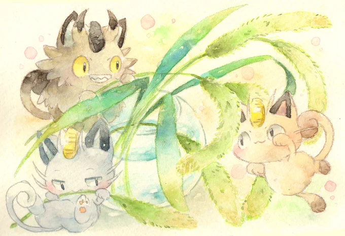ポケモンで猫の日描けなかったから過去絵を… 