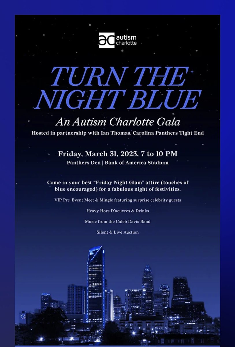 Join us for a great gala for a better cause. Get your tickets at autismcharlotte.org #autism #autism  #AutismAcceptance #GALA