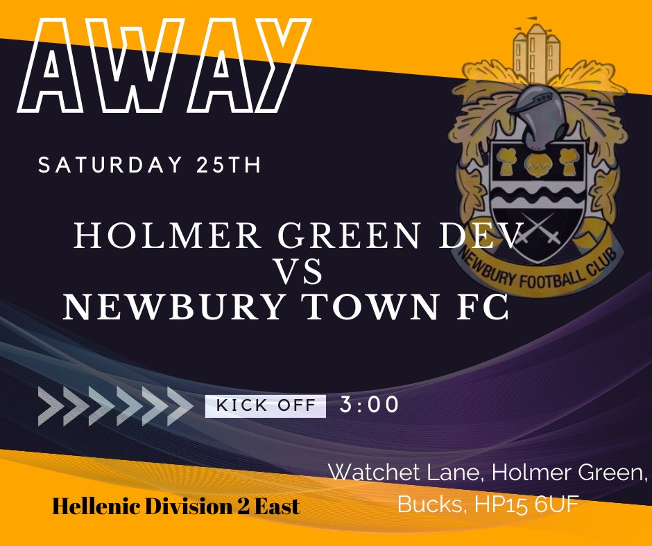 Newbury_Town's tweet photo. We look to continue our 100% league record this Saturday as we travel to in form team @HolmerGreenDevs @HellenicLeague 🟠⚫️⚽️ #UpTheTown https://t.co/qsbGUmMCWN