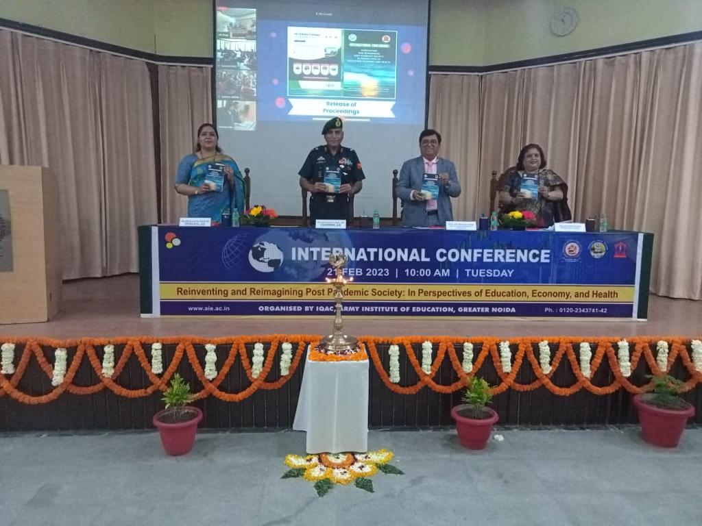 westerncomd_IA's tweet image. International Conference on Reinventing &amp;amp; Reimagining Education, Economy &amp;amp; Health in Post Pandemic Society was conducted by Army Institute of Education, Greater NOIDA. Prof (Dr) Mahesh Verma, VC, GGSIPU &amp;amp; #ChiefOfStaff #DelhiArea graced the event. 
#AWES
#IndianArmy
@adgpi