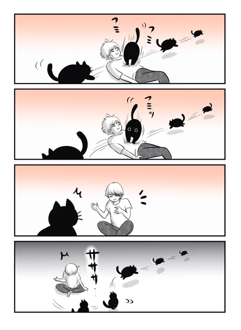 掴めそうで掴めない猫の気持ち。
#漫画が読めるハッシュタグ #猫の日 