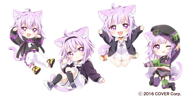 猫又おかゆさんお誕生日記念アクリルキーホルダーのイラストを描かせていただきました!!!よろしくお願いします〜  