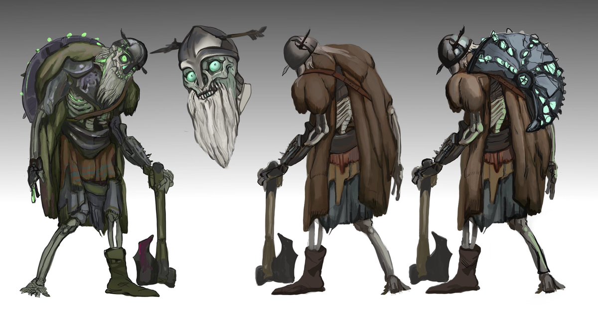 ananki_games's tweet photo. What do you think about our Draugr?🧟‍♂️💀 
#gamedevelopment #indiedev #draugr #characterart https://t.co/IcGFx3cDVb