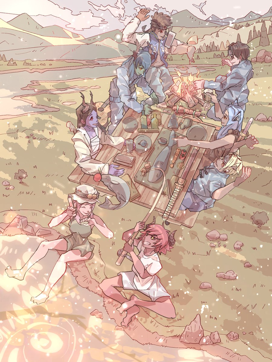 Spinooze's tweet photo. "Peaceful holidays at the mountains": a comission made by @Jack0ftrades1 for my #CoU @childrenofukiyo #ForTheGrove #nftart #RaidCoU https://t.co/Kmw5o3jXVW
