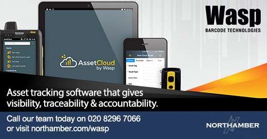Wasp’s Asset Tracking software gives visibility, traceability &amp; accountability. Track where your fixed assets are, who has your assets, &amp; when your assets are due.
Find out more about our range of <a href="/WaspBarcode/">Wasp Barcode Technologies</a> solutions. Call us on 020 8296 7066 or visit northamber.com/wasp.