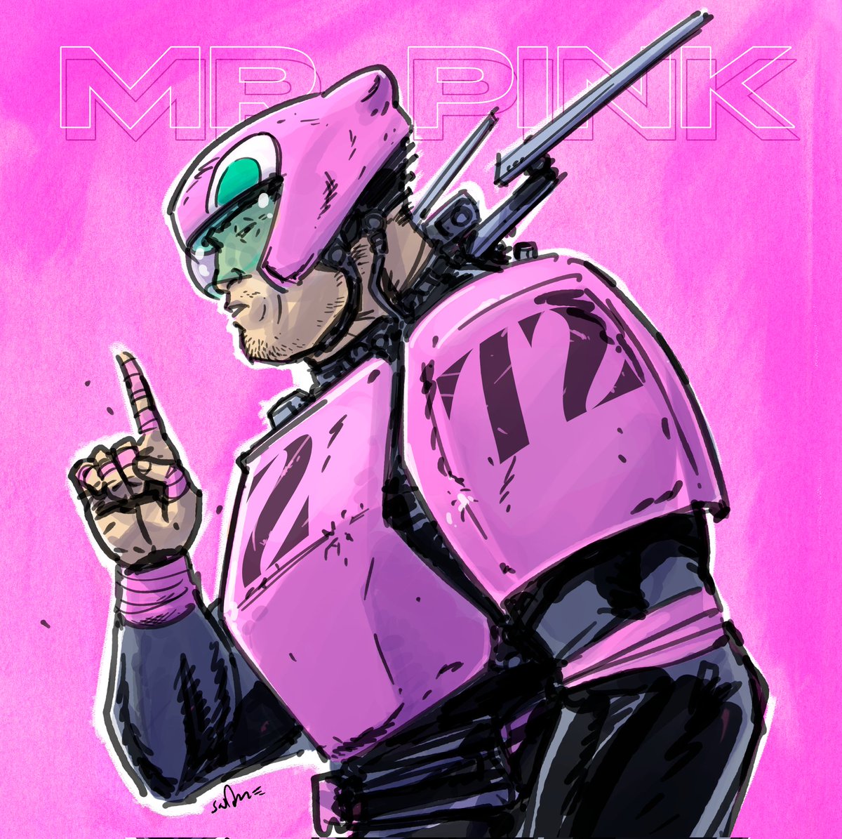 Its international Pink Day! 
Also known as Pink shirt day, to Fight against bullying 💗

So here's our own Mr. Pink aka. Katashi “The Bull” Ono - you'll also meet him in #ComboFighter Plotmaker Edition, Pack 3 👊

#internationalpinkday