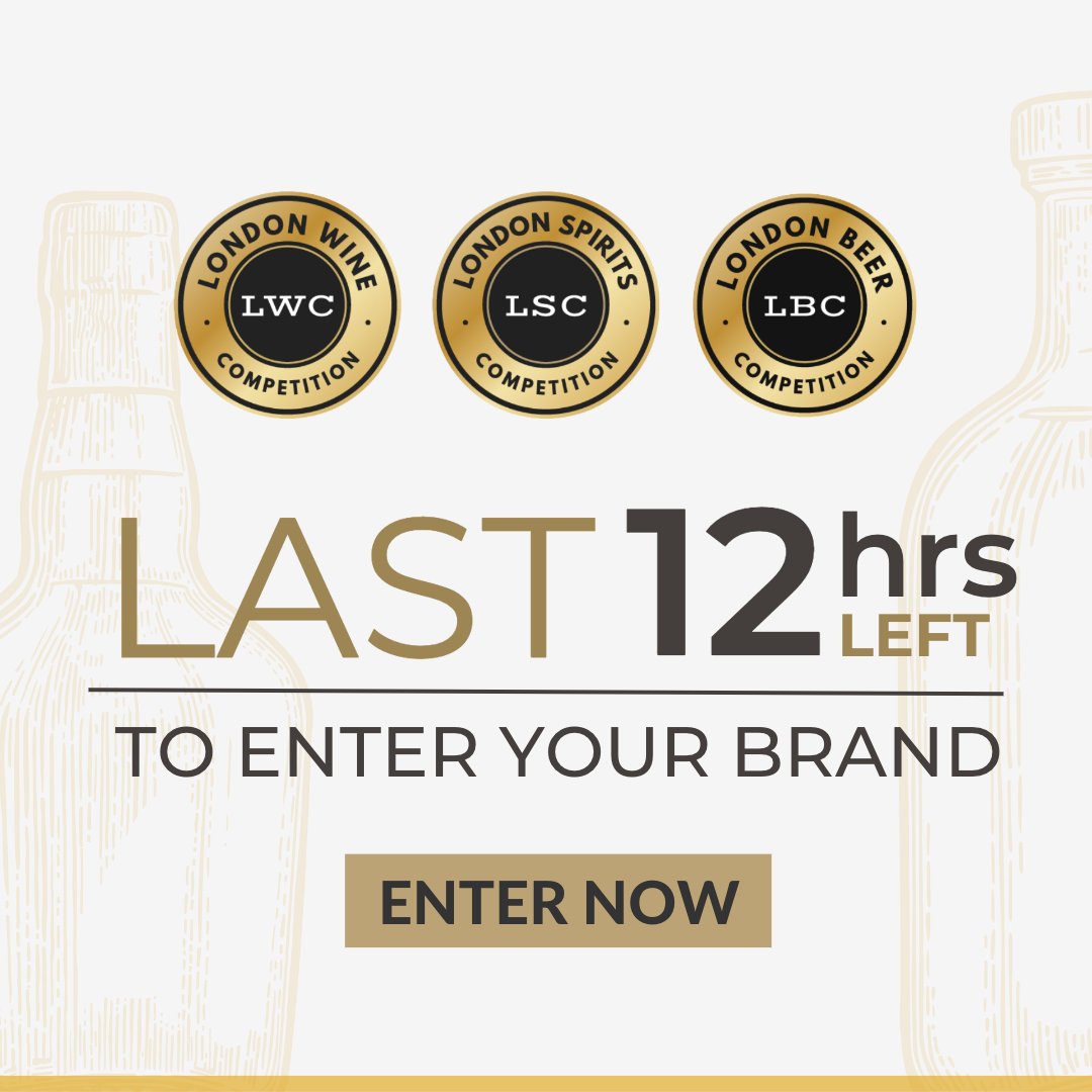 Enter your brand into the 6th Edition of the London Competition now:
Wine: bit.ly/3YoQ3xJ
Spirits: bit.ly/3XaB616
Beer: bit.ly/3DMvi7i

#wine #beer #gin #London #UnitedKingdom #DeadlineDay