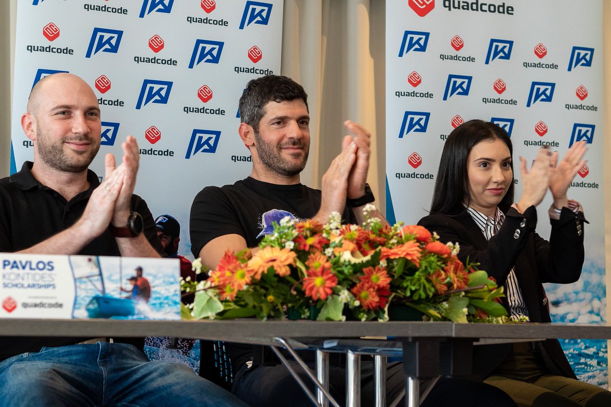 PavlosKontides's tweet image. 📷 Quadcode Scholarships - Press Conference.
In association with #Quadcode we support young sailors Evgenia Madia & Errikos Karatzis to achieve their goals.
We have also donated technical equipment to Limassol Nautical Club.
#PKTeam #TowardsParis