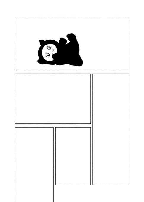 2-2-2の猫の日なので、いま描いてる漫画に出てくる猫を公開。あと、描と猫は似てる。 