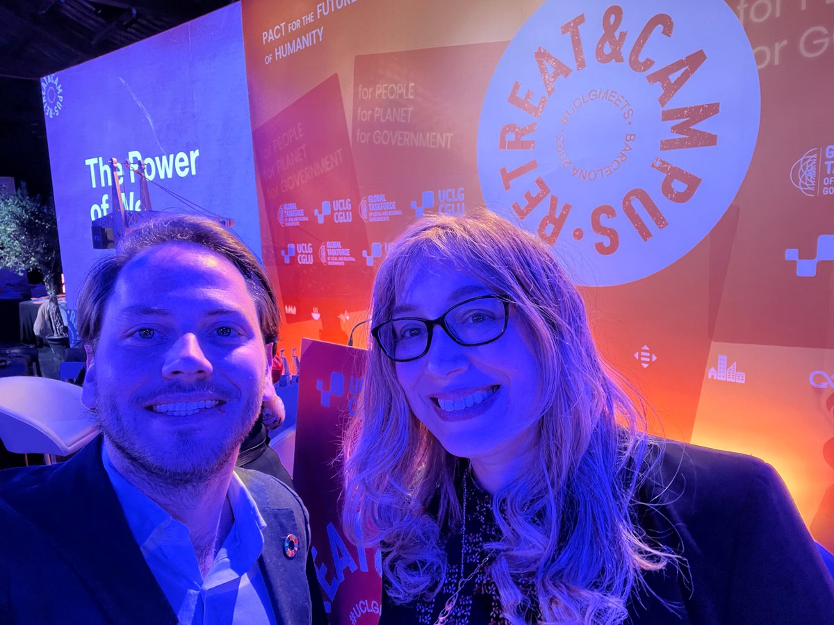 CIB's chair Neila Akrimi and Joppe Bastiaansen, member of the CIB secretariat, are at the UCLG retreat 2023 all week! Come meet them if you haven't, and learn more about the activities of our working group! (peer learning, joint advocacy, knowledge sharing) #UCLGmeets #CIBmeets