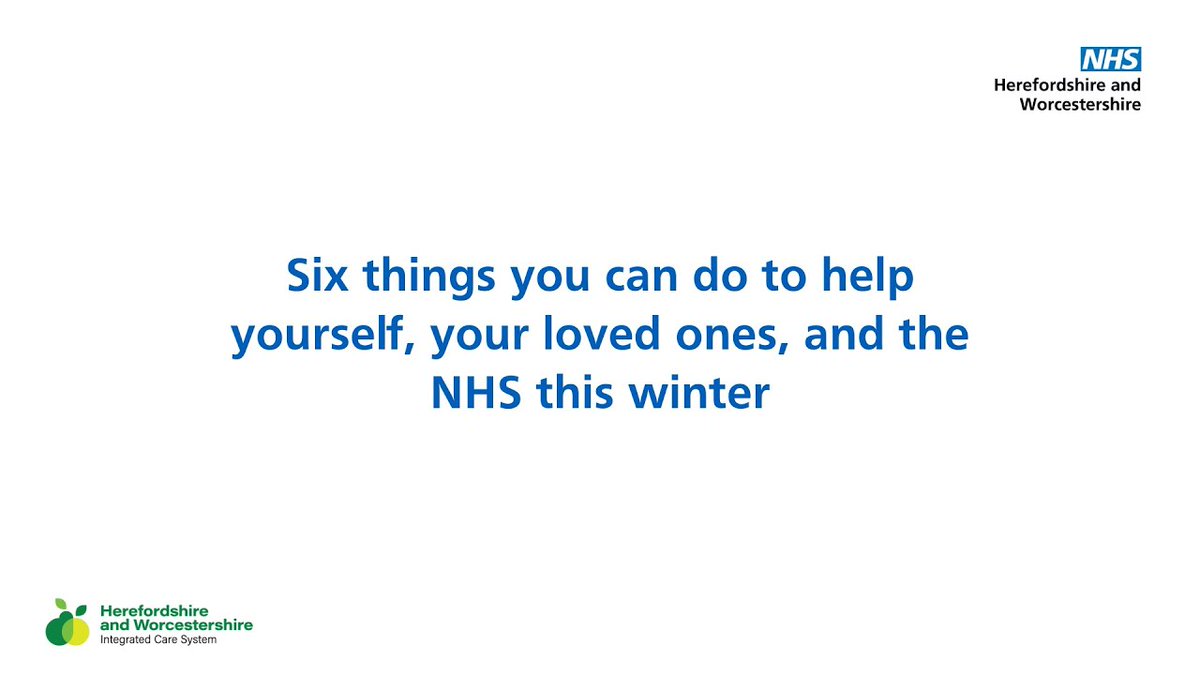 ParentsVoiceWor's tweet photo. .@NHS_HW's short film has health leaders sharing the top #SixThings everyone can do to help themselves & the NHS this winter. Watch it here: https://t.co/JVQubBgTgu. #WellbeingWednesday #WorcestershireHour https://t.co/ZKM983HsHk