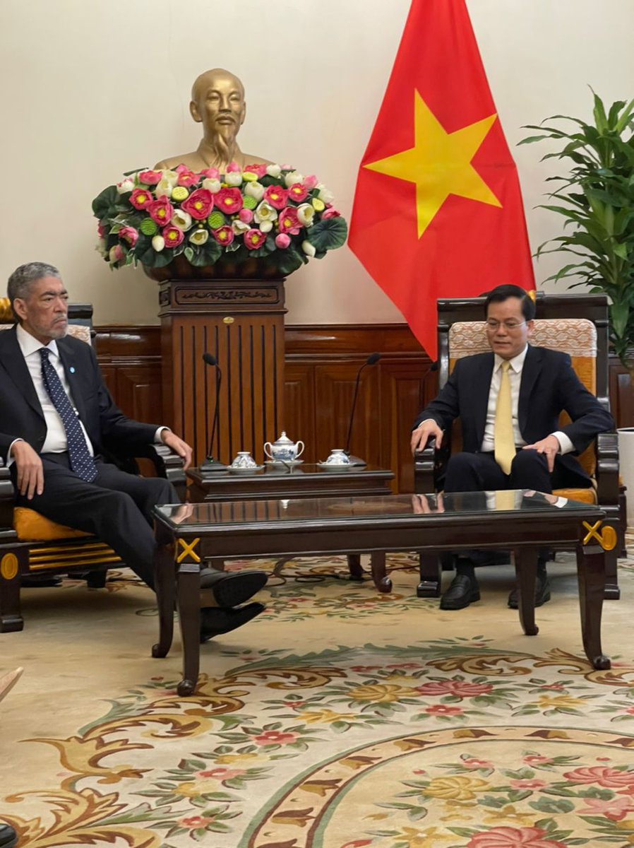 MIURD's tweet photo. Cancillería Vietnam se muestra dispuesta a gestionar apoyo Comunidad Internacional para Haití.

Más en: https://t.co/YyLbI8YgbS https://t.co/B7QBc5Ku74