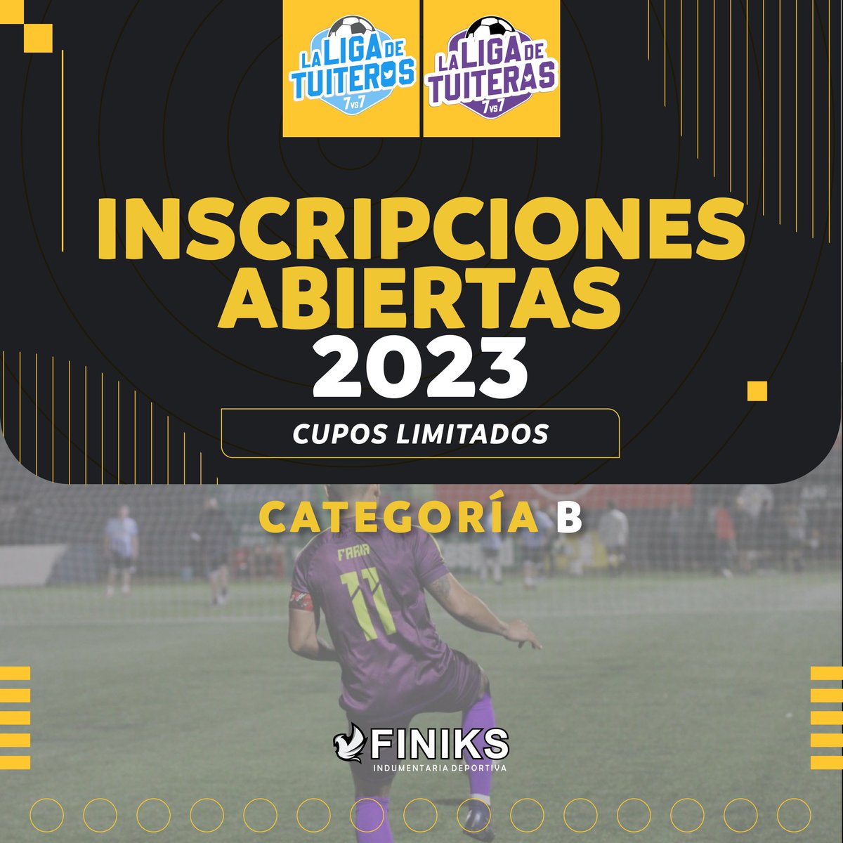 𝐋𝐚𝐬 𝐢𝐧𝐬𝐜𝐫𝐢𝐩𝐜𝐢𝐨𝐧𝐞𝐬 𝐬𝐢𝐠𝐮𝐞𝐧 𝐚𝐛𝐢𝐞𝐫𝐭𝐚𝐬 📲

El proceso de inscripción se extiende hasta el 10 de marzo con cupos limitados 📌

Asegura tu lugar y no te quedes fuera de la fiesta más grande del fútbol amateur 🥳

#UnaLigaMásGrande