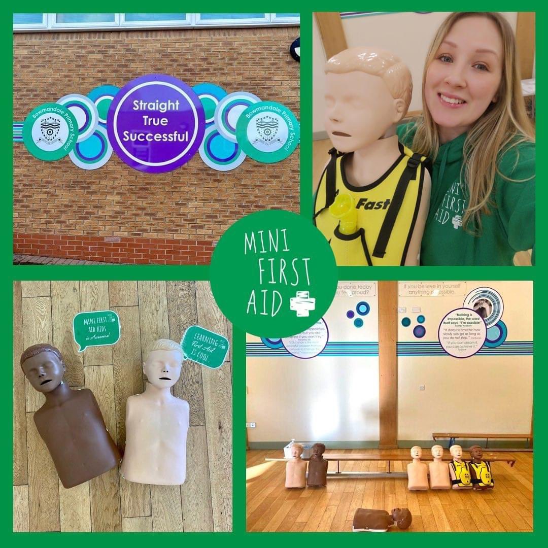 This week Naomi has spent 2 days delivering our Mini First Aid Kids Classes to students at Bowmandale Primary School. @BowmandalePS 

Thank you for having us back and well done to all your Mini First Aiders 🤩👏

#minifirstaid #kidsclasses #ks2 #primaryschool #teachthemyoung