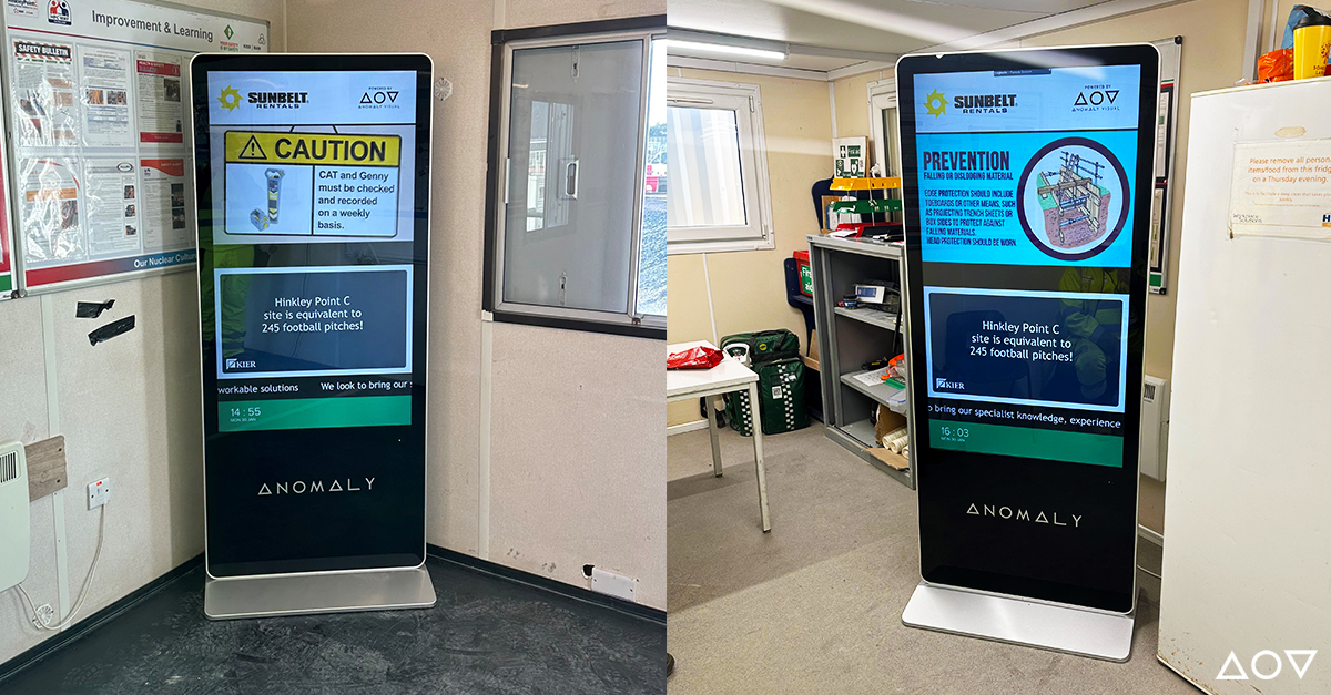 Anomaly_Visual's tweet image. We supported @sunbeltrentaluk in delivering two new Anomaly systems to Hinkley Point C for the @kiergroup / Bam Joint Venture

The screens display live updates, #healthandsafety info &amp;amp; staff notices at the Major Earthworks Project. #digitalsignage

➡️ anomalygroup.co.uk