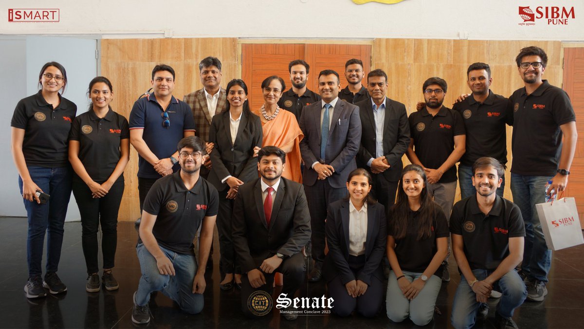 CITSIBMPune's tweet photo. "We feel a sense of pride in closing the curtains on our flagship management conclave - Senate held on 18 February 2023.

The inspiring stories and ideas of the elite C-Suite leaders made the event a truly unforgettable experience.

#sibmpune #conclave #leadership #management https://t.co/tE3o9VlRzd
