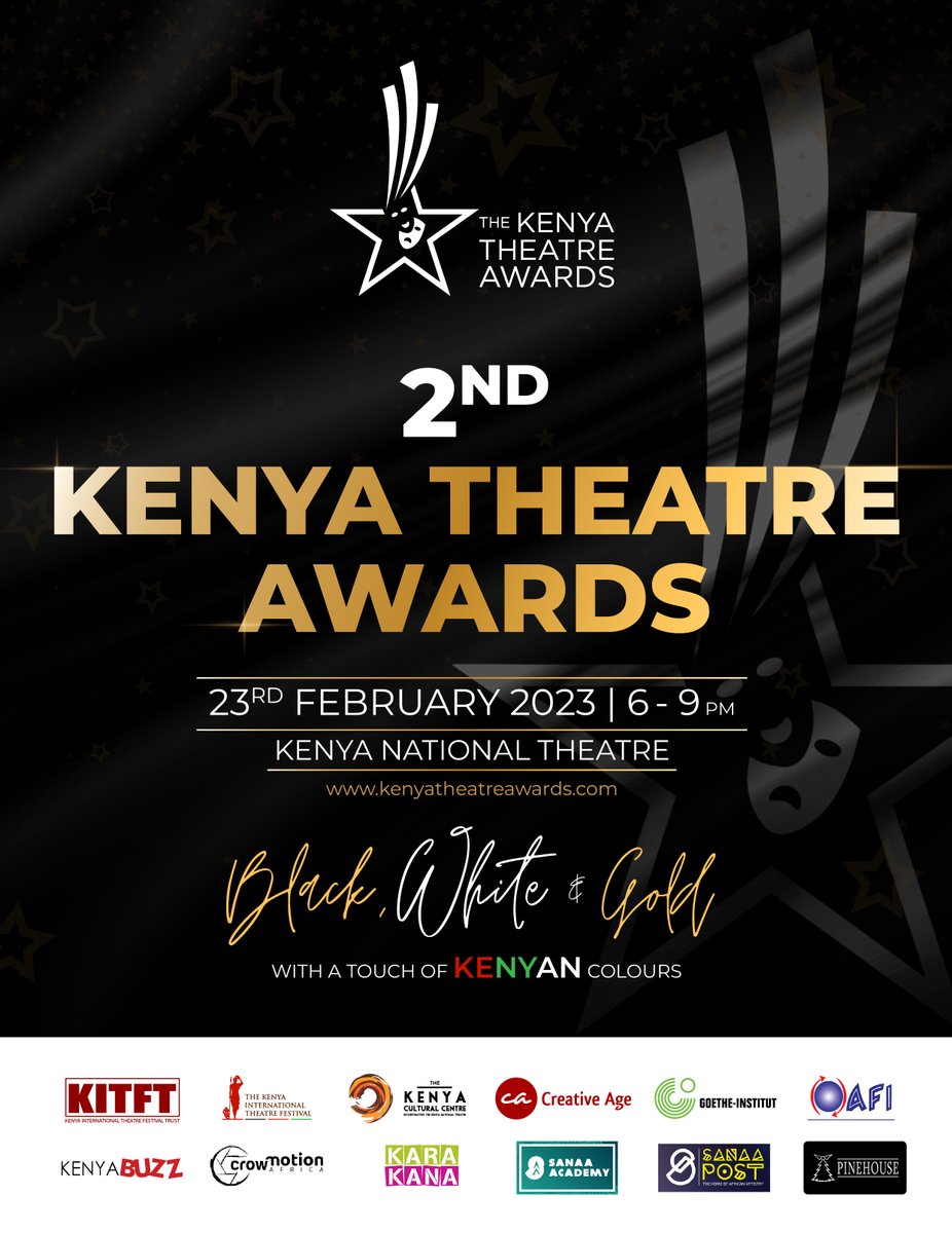 T-minus one day to #KenyaTheatreAwards2023 at The Kenya National Theatre. This is the biggest celebration of Theatre Talent in Kenya and it's even bigger this year.

#KTAmoments #CelebratingTalent