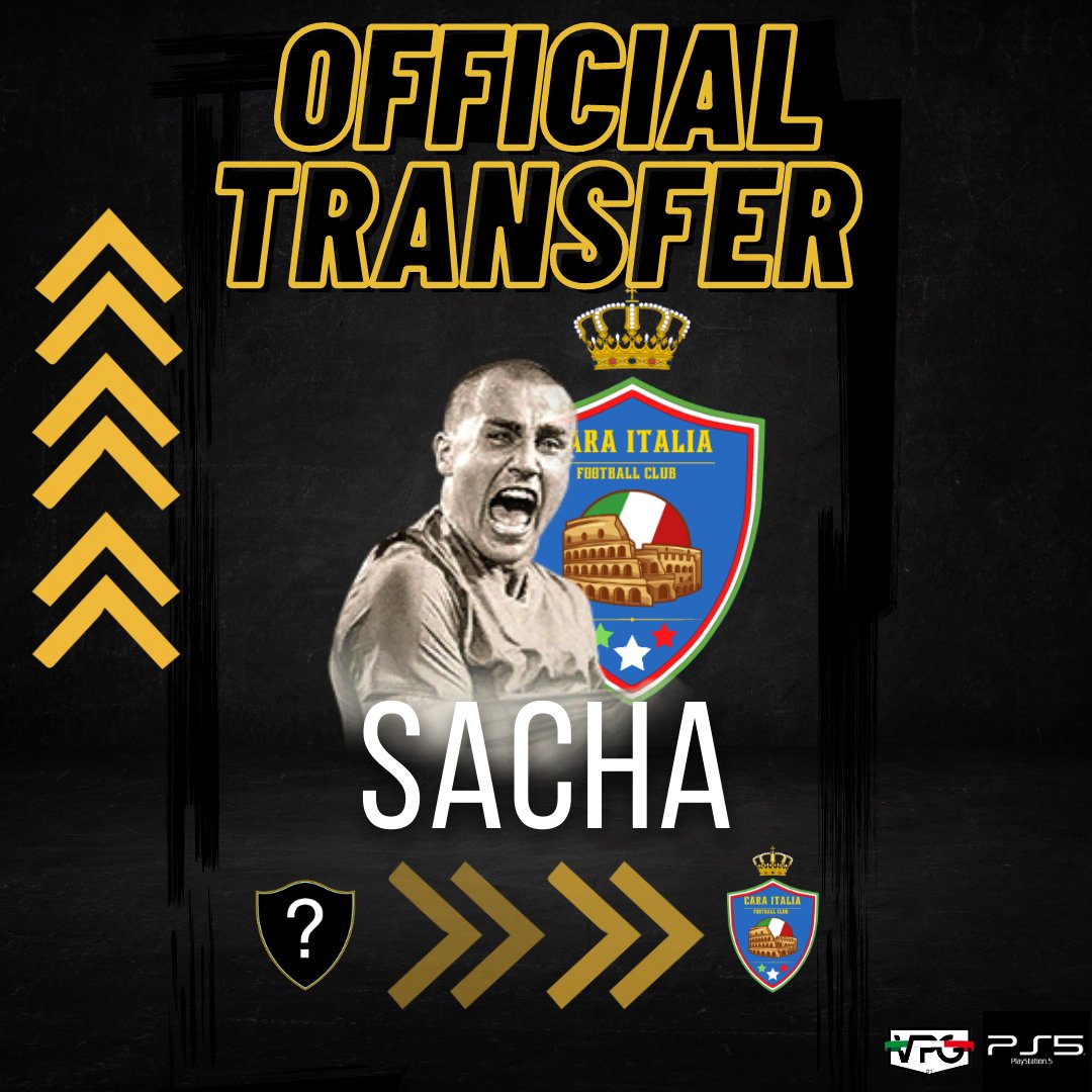 È ARRIVATO IL MOMENTO DELLE PRESENTAZIONI UFFICIALI! 

<a href="/19Sacha77/">SACHA77</a> è ufficialmente uno dei DIFENSORI della Cara Italia FC

@ThisIsProClubRT @RetweetProclub <a href="/KickOff_ProClub/">Kick-Off</a> <a href="/vGamesRT/">vGamesRT 🔄</a> <a href="/pctransfermarkt/">🇮🇹 PRO CLUBS TRANSFERMARKT🔍</a> @rtProClubPS5 <a href="/tanadelproclub/">La Tana del ProClub</a> @RT_NoLimits <a href="/Freeagent_PS/">Pro Clubs Free Agency</a>
