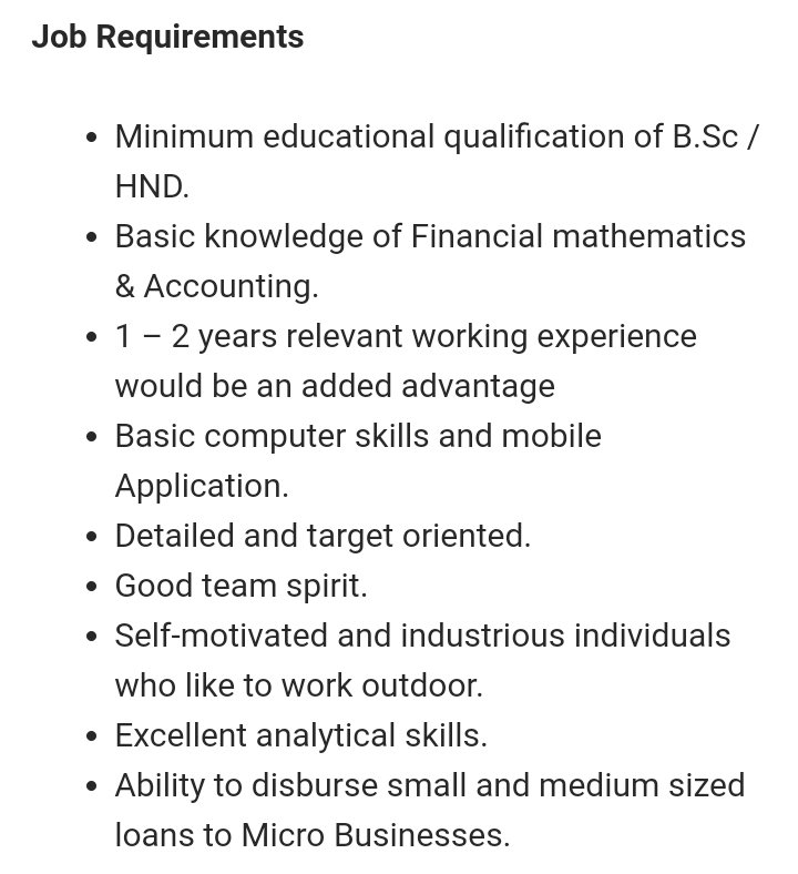 ToHire.NG on Twitter "Trainee Loan Officer at AB Microfinance Bank