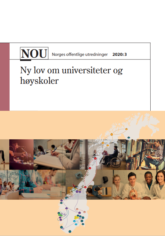 "Utvalget ser .. behov for mer juridisk forskning på og undervisning i utdanningsrettslige emner. Dette gjelder både arbeidsrettslige, studentrettslige og ledelses- og forvaltningsrettslige problemstillinger. =>