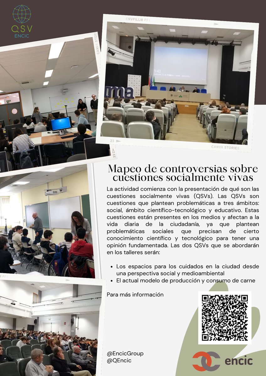 ⬇️Mapeo de Controversias 
 
👥Ayuda al #alumnado a desarrollar el pensamiento crítico sobre cuestiones que afectan a nuestras vidas y ante diferentes puntos de vista e intereses utilizando herramientas de análisis de datos #QSVs 

➕ℹ️ …osinvestigadores.fundaciondescubre.es/actividades/ma…