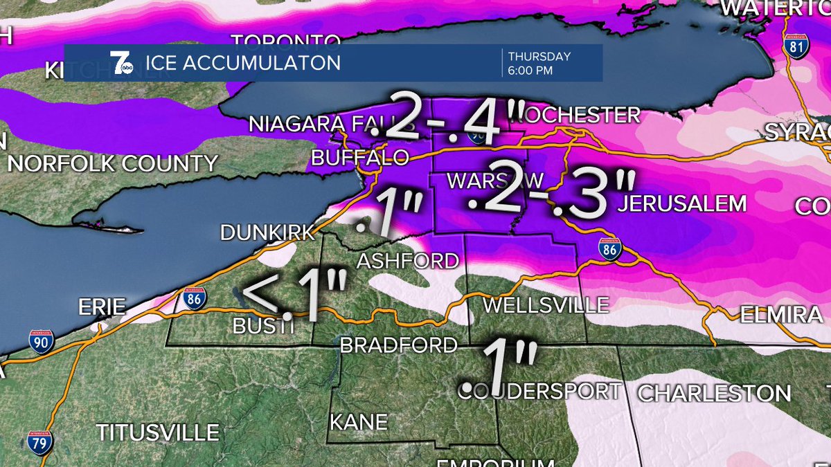 Aaron Mentkowski on Twitter "More ice will accumulate north of 