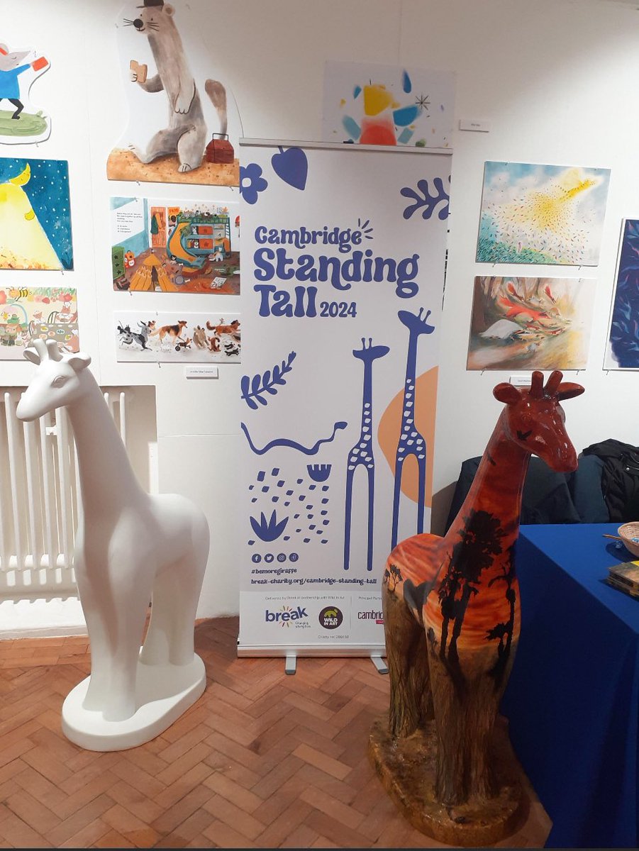 BreakTrailCambs's tweet photo. The Cambridge Standing Tall team are at CAN conference today. Ian Sandison, @CambridgeBID, has been sharing the many ways to get involved in our giant Cambridge art trail. Pop over to see us or email fundraising@break-charity.org #confcam #cambridge #community https://t.co/Vg4xbkSxnE