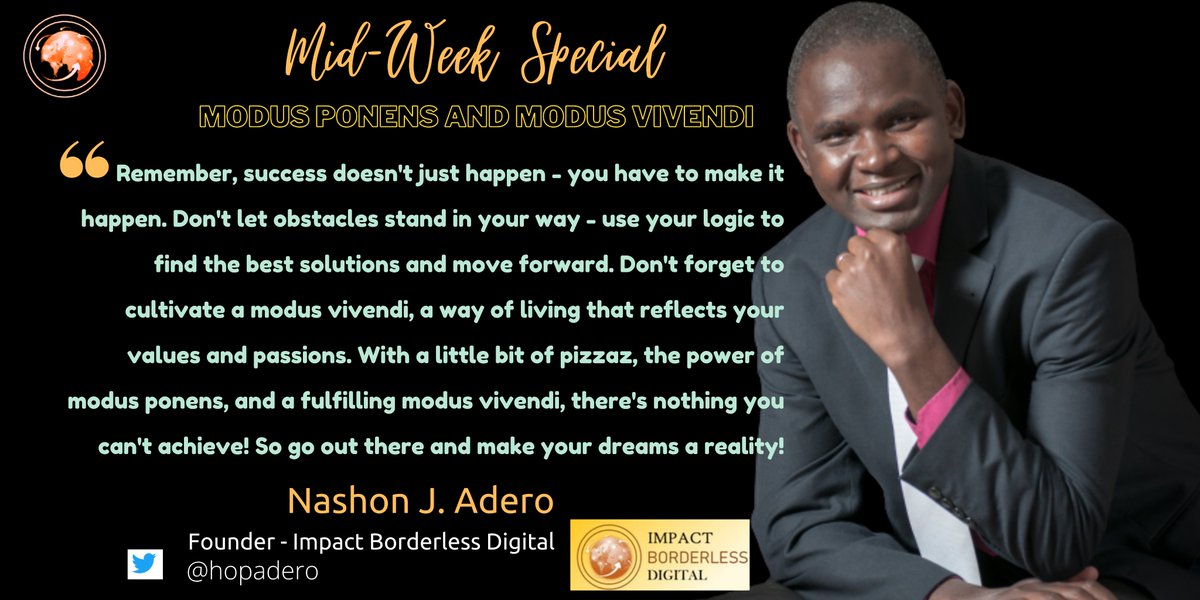 ImpactBorderle1's tweet photo. #Midweek #Special on adding some #pizzaz to your #modus #vivendi and the power of #modus #ponens: If there is fragrance, there is a fresh source! https://t.co/TTXIdDxRld