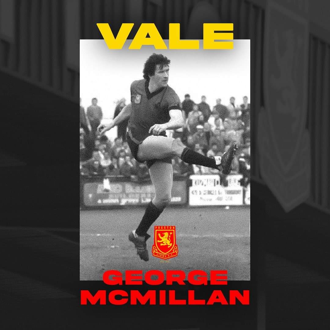 VALE GEORGE MCMILLAN

The club is saddened to announce the passing of club legend George McMillan. 

We would like to pass our condolences on as a club to the entire McMillan family. 

We will continue to honour the legacy and contribution of this great man. 

RIP 🕊️