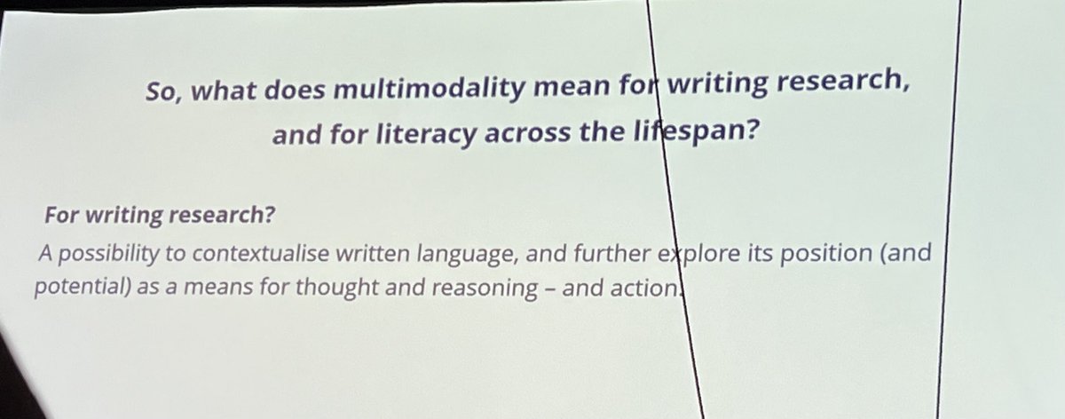 Dr. Anna-Malin Karlsson on the future of multimodality in writing research. Or maybe the past &amp; present as well.