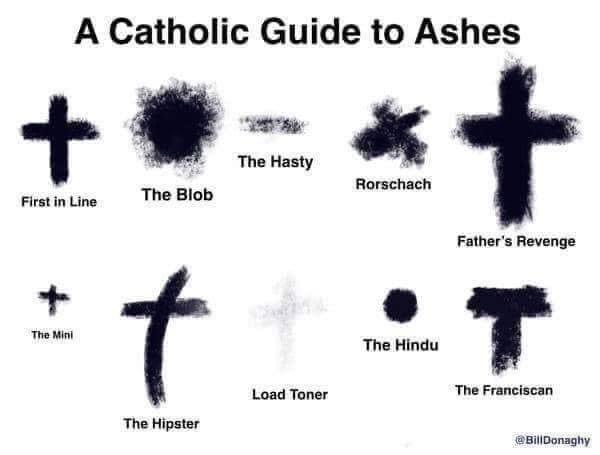 NotMyraMorgan's tweet photo. One more Ash Wednesday comment.  Of course I was first in line. https://t.co/volGNLToWO